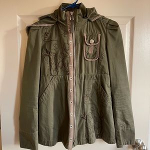 Diesel XXS utility jacket with a removable hoodie